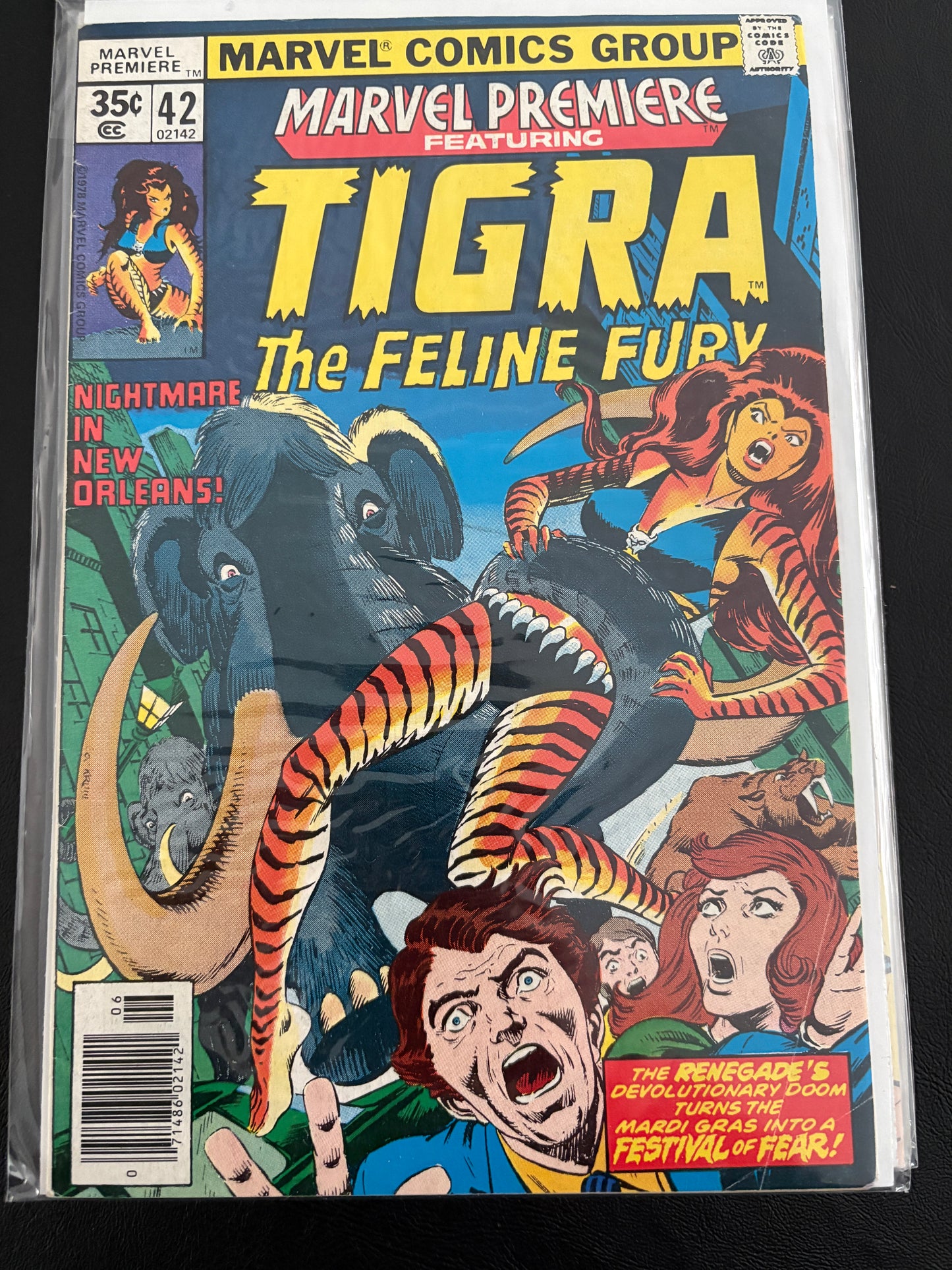 Marvel Premiere: Tigra 42 VG/F