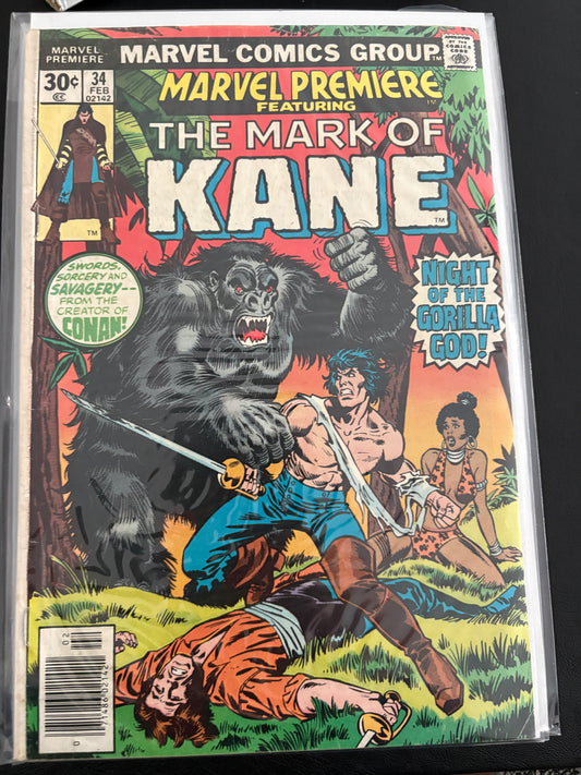 Marvel Premiere: Mark of Kane 34 VG-